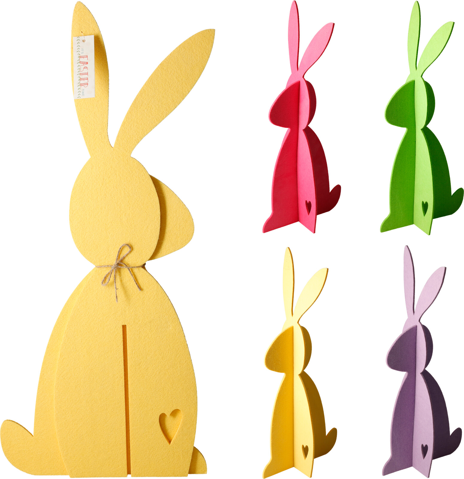 Afbeelding van Konijn vilt staand 60 cm assorti