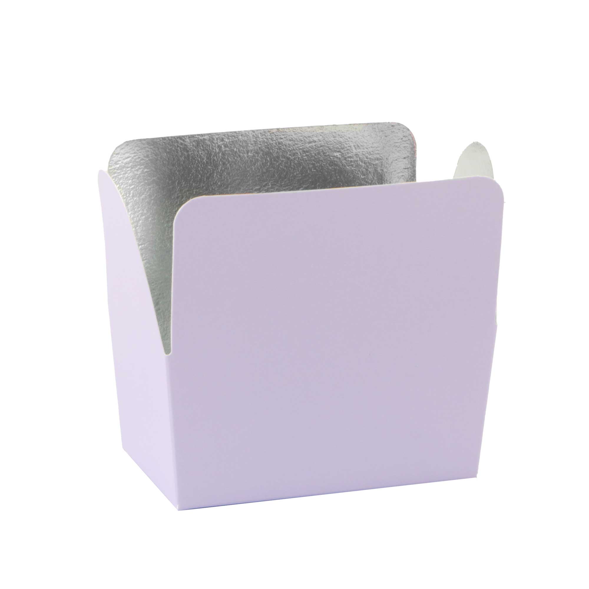 Afbeelding van Pak à 24 luxe bonbondoos 250 gram hoog pastel lila