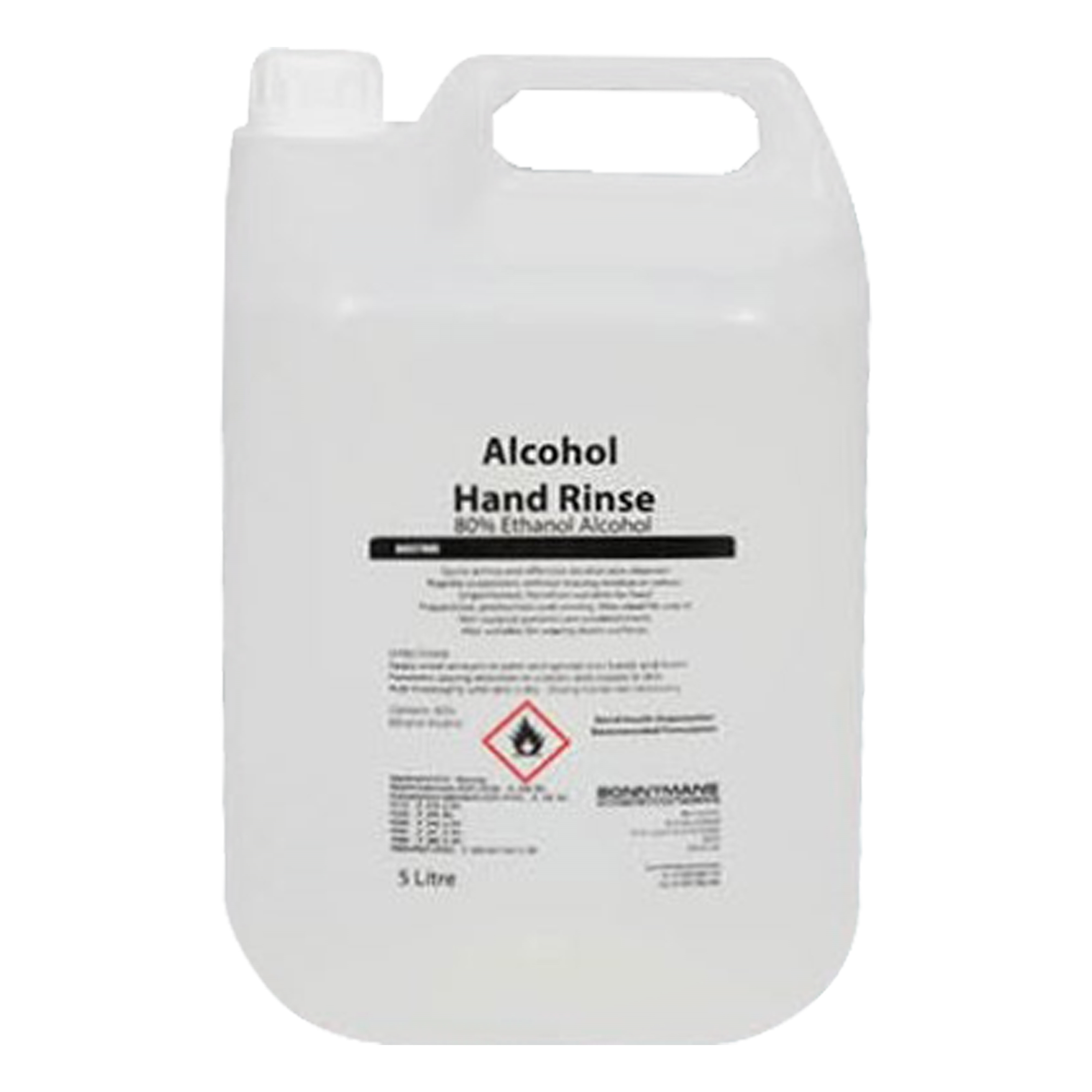 Afbeelding van Can à 5 ltr desinfectie alcohol 80%