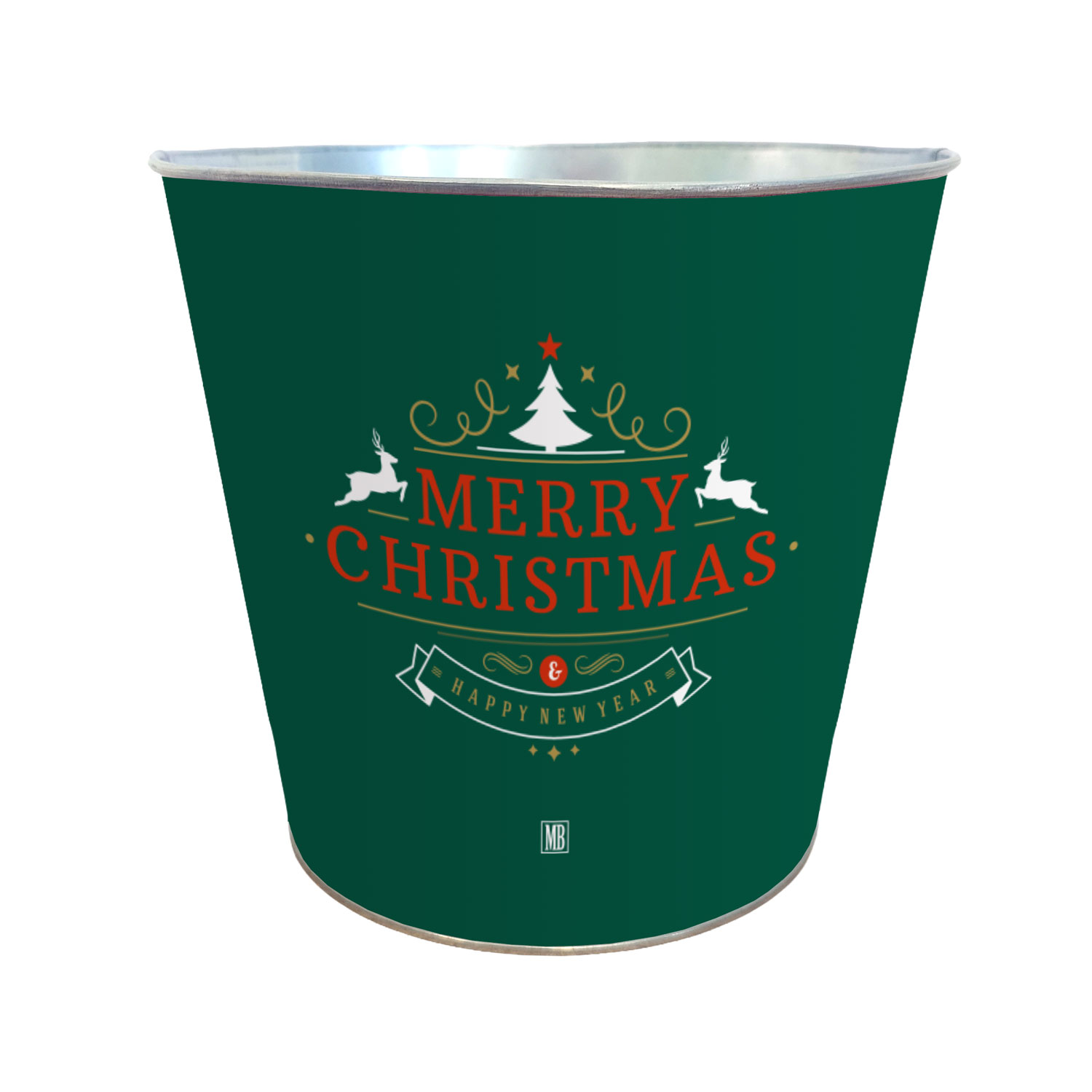 Afbeelding van Zinken bak 19x18 cm M-Xmas
