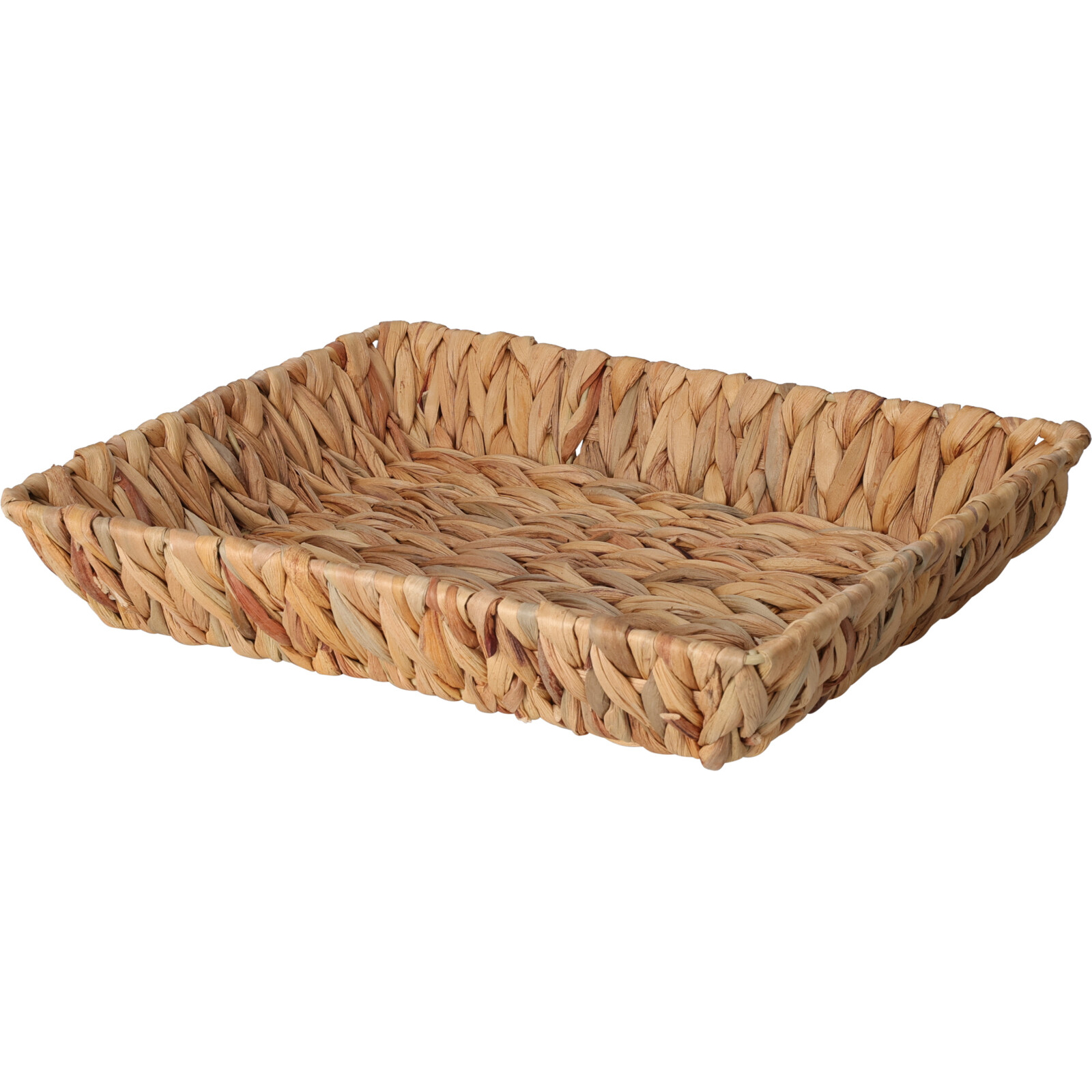 Afbeelding van Mand rechthoek waterhyacint 33x26x6 cm 