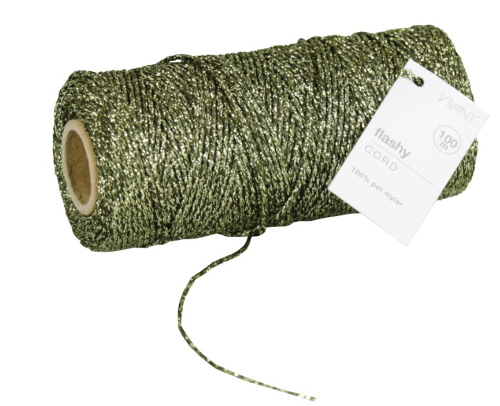 Afbeelding van Rol à 100 mtr koord flashy groen 1,5 mm