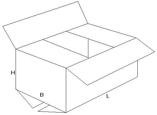 Picture of Am doos 61x20x20 cm bruin b-golf