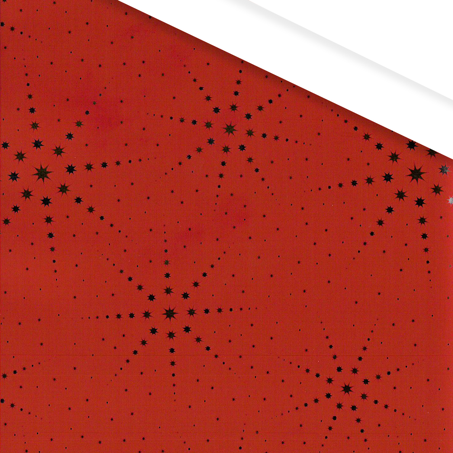 Picture of Rol kerstpapier 50 cm 100 mtr ster metallic rood