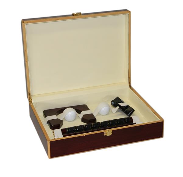 Afbeelding van Golfset in luxe houten kist