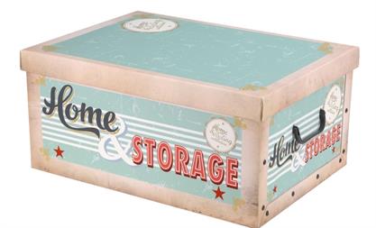 Picture of Opbergbox Vintage groen 50,5x36x23,5 cm (uc)