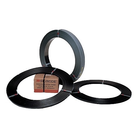 Afbeelding van Rol à 20 kg staalband zwart gelakt 12,7x0,5 mm e-wk (uc)