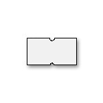 Afbeelding van Ds à 25x1000 prijsetiket 2,2x1,2 cm wit afneembaar (Hallo /168x)