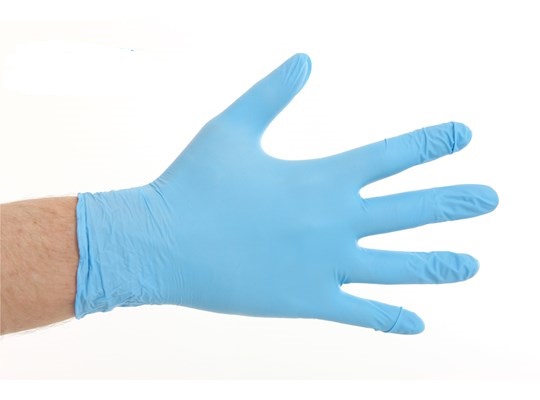Afbeelding van Ds à 1000 Nitril handschoen blauw M 