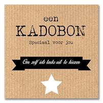 Picture of Pak à 12 kadobon+envelop speciaal kraftlook Voor jou
