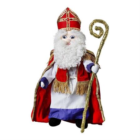 Afbeelding van Sinterklaaspop Happy buigbaar met staf