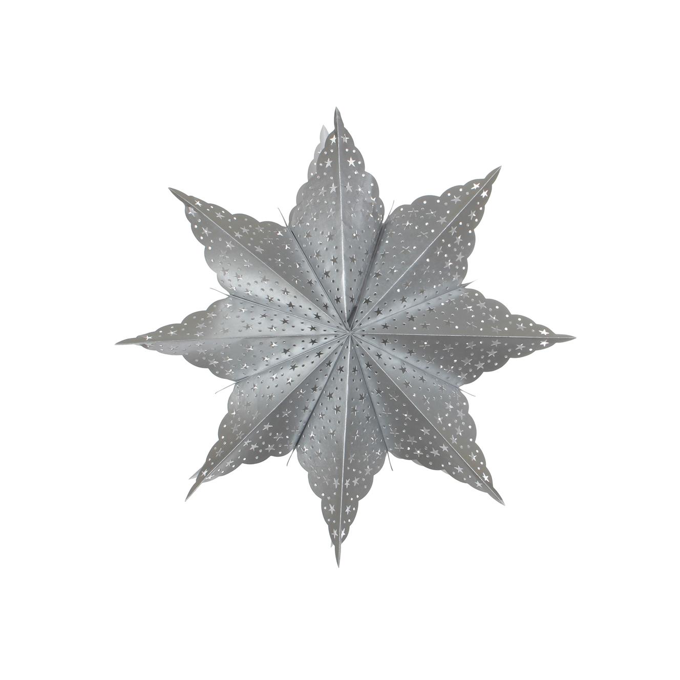 Afbeelding van Uitvouwbare Ster zilver 68 cm (uc)