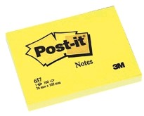 Picture of Post It 7,6x12,7 cm geel