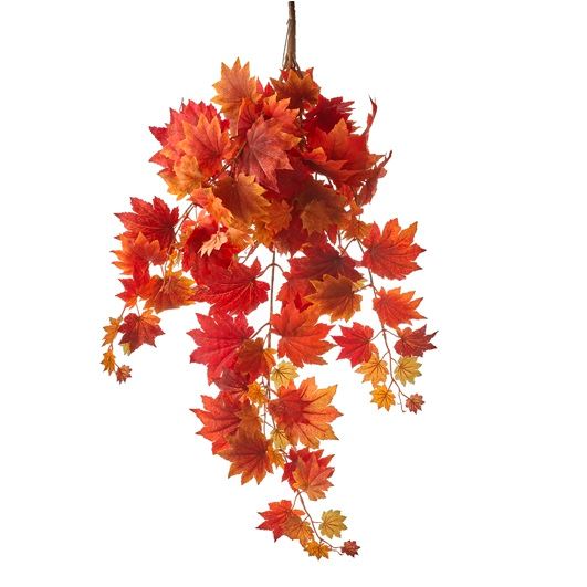Afbeelding van Herfst tak hangend esdoorn oranje 65 cm