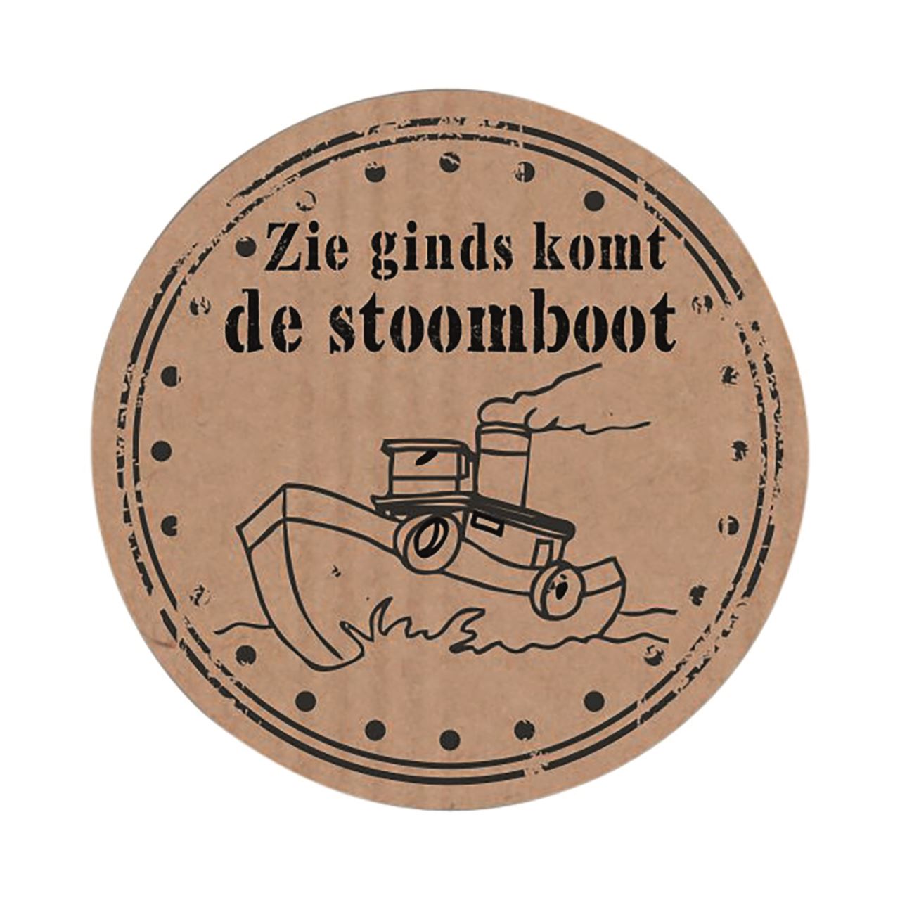 Picture of Ds à 500 Sint etiket 3,5 cm Zie ginds komt ... 