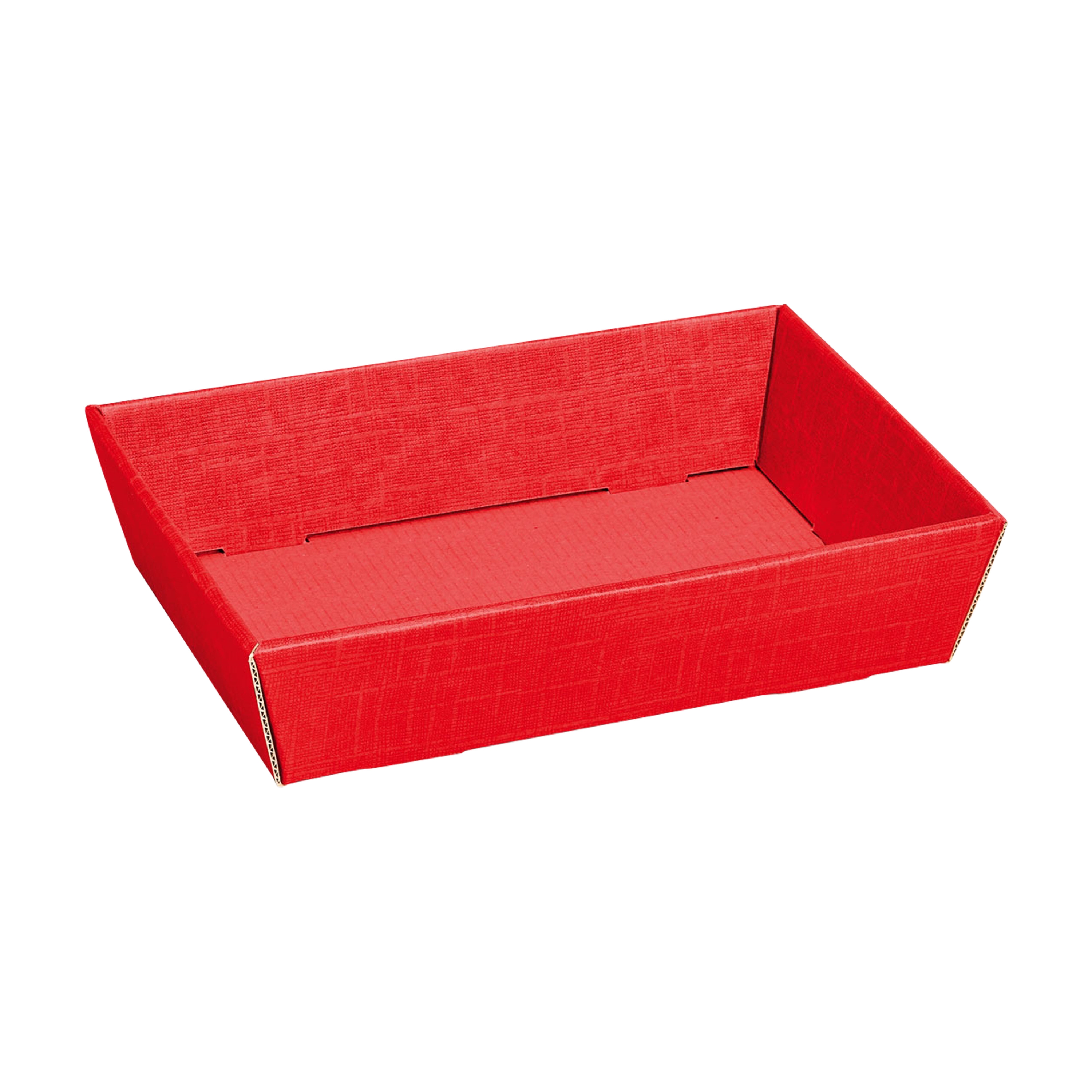 Afbeelding van Ds à 25 kartonnen bak 22x15x5,5 cm rood (tucl)