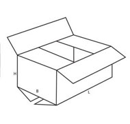 Afbeelding van Kartonnen doos 31,3x21,3x30,5 cm fefco 0201