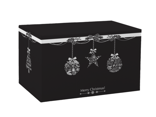 Afbeelding van Kerstdoos C130 kerstballen 39x29x13 cm  (ucl)