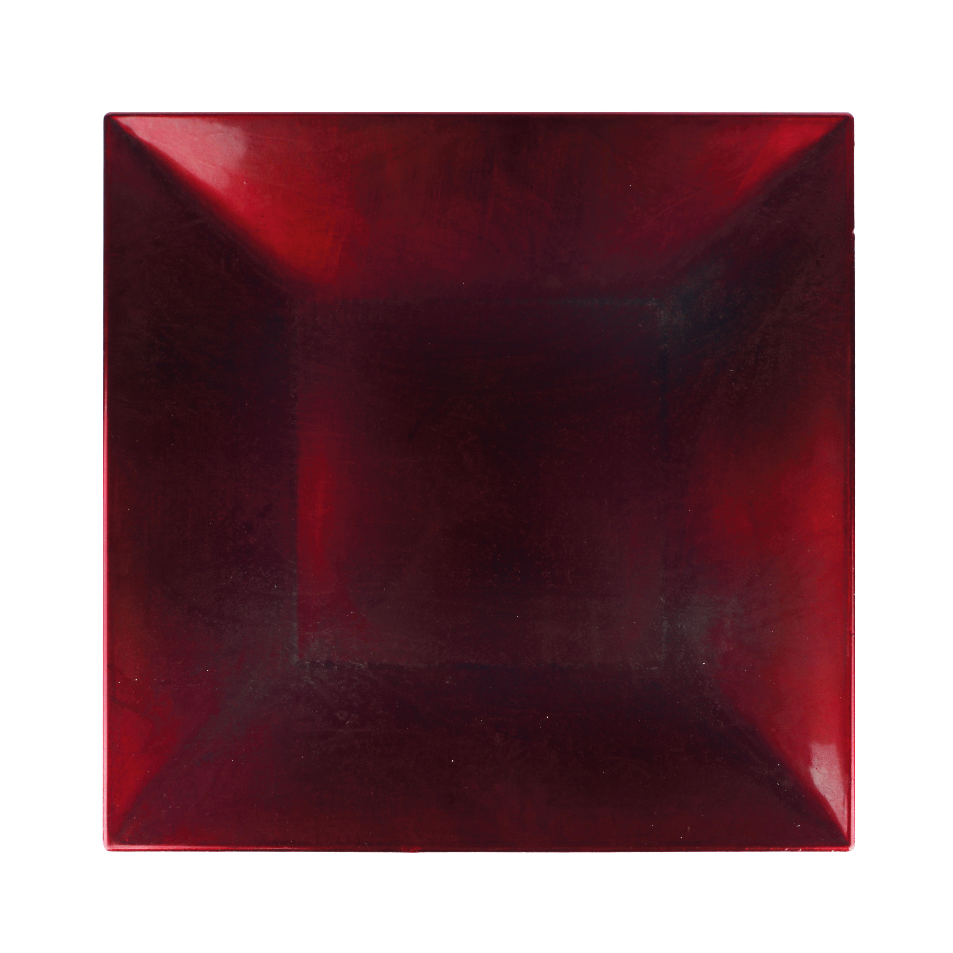 Afbeelding van Kunststof onderbord 30x30x2 cm rood (uc)