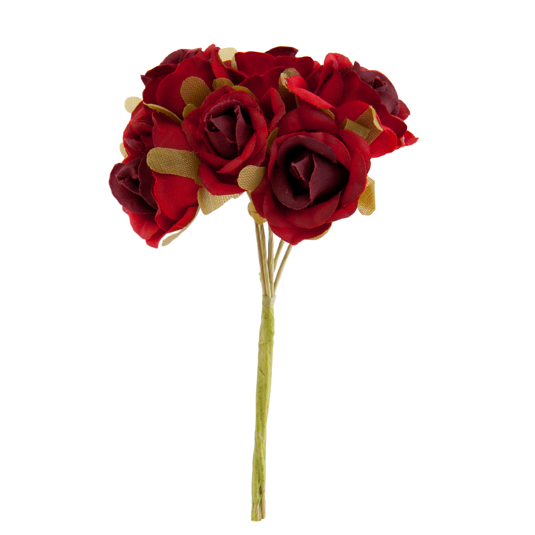 Afbeelding van Zak à 60 decoratie roosje Ø2x8,5 cm rood