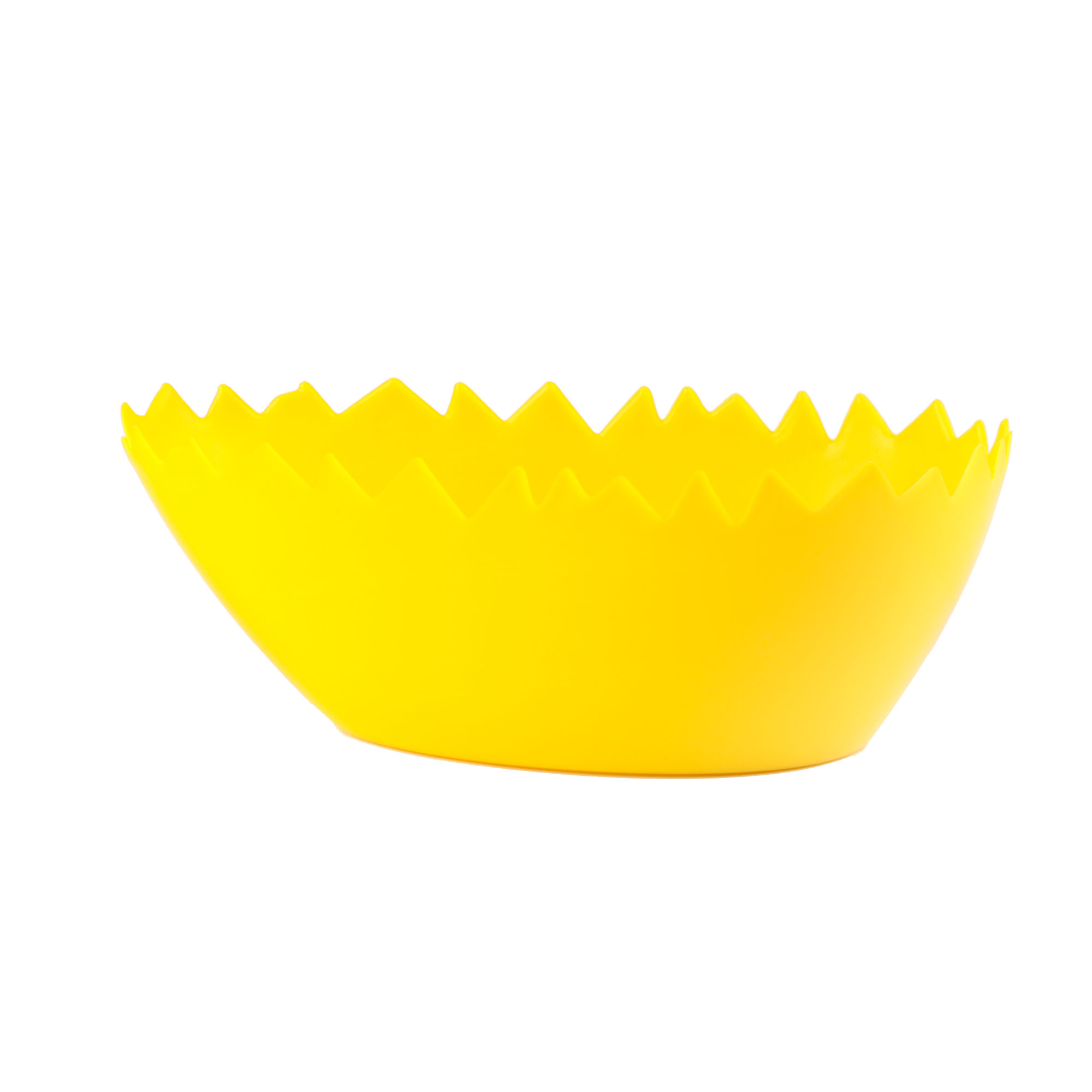 Afbeelding van Ds à 25 kunststof eierschaal ovaal 21x11,5x7,5 cm geel 
