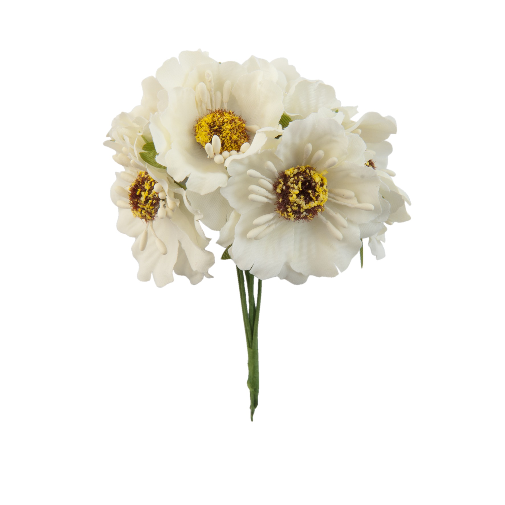 Afbeelding van Zak à 60 decoratie bloem r4,5x8,5 cm gebroken wit