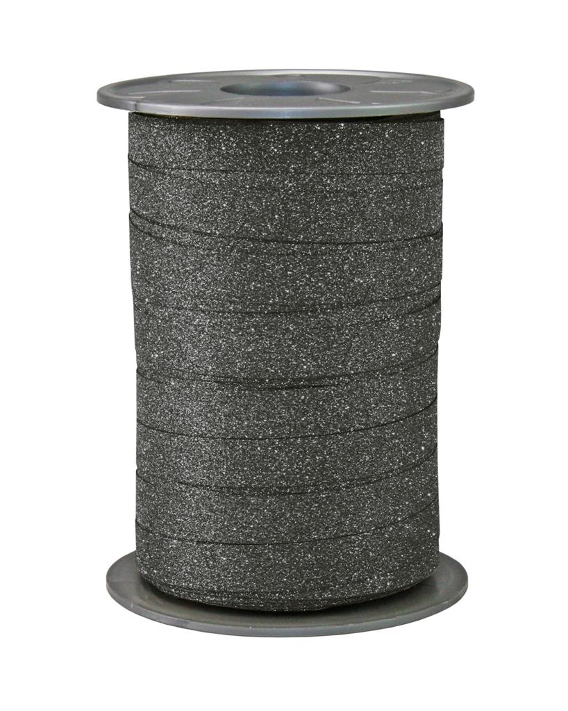 Picture of Rol krullint 10 mm 100 mtr glitter zwart
