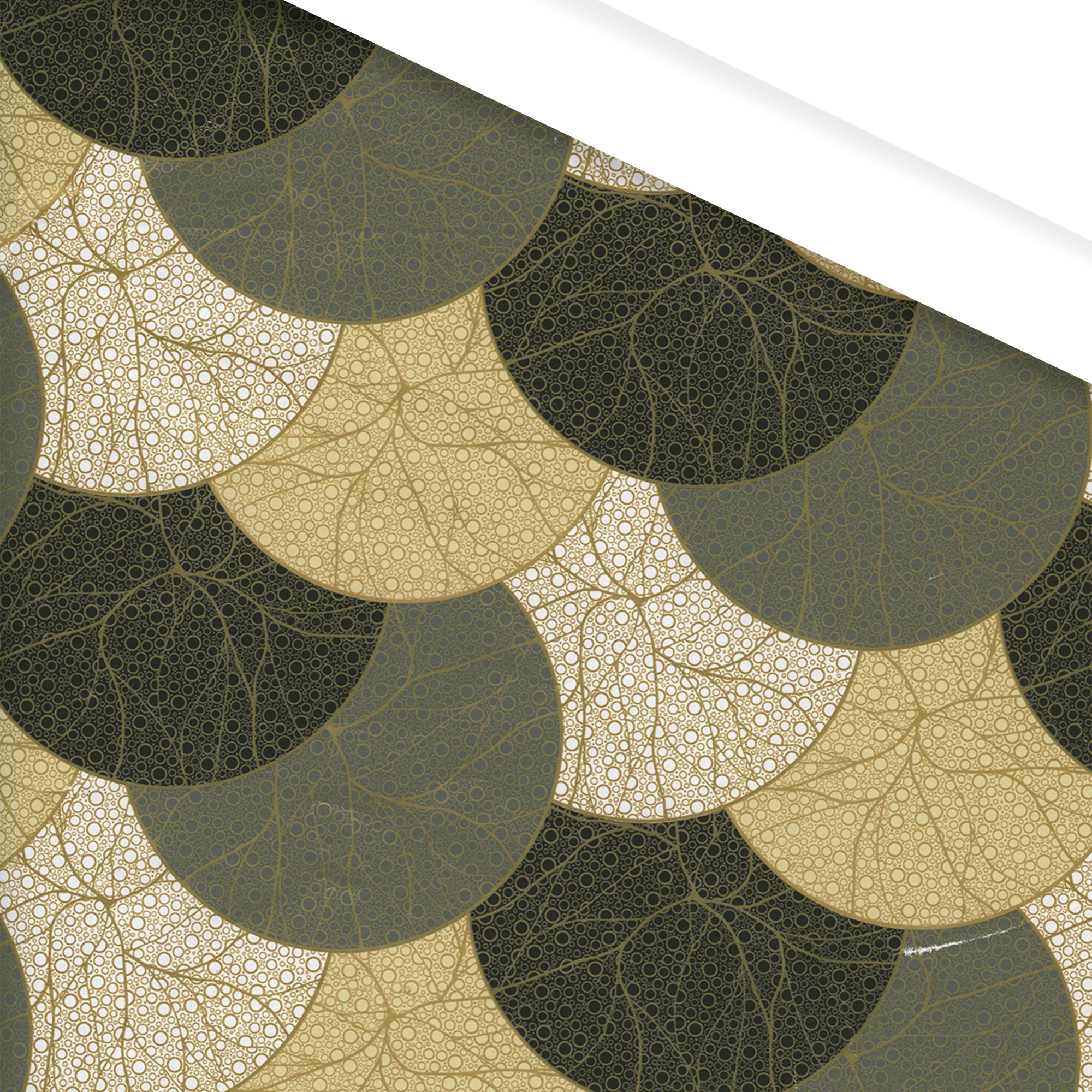 Picture of Rol kadopapier 50 cm 100 mtr bollen goud zwart wit grijs