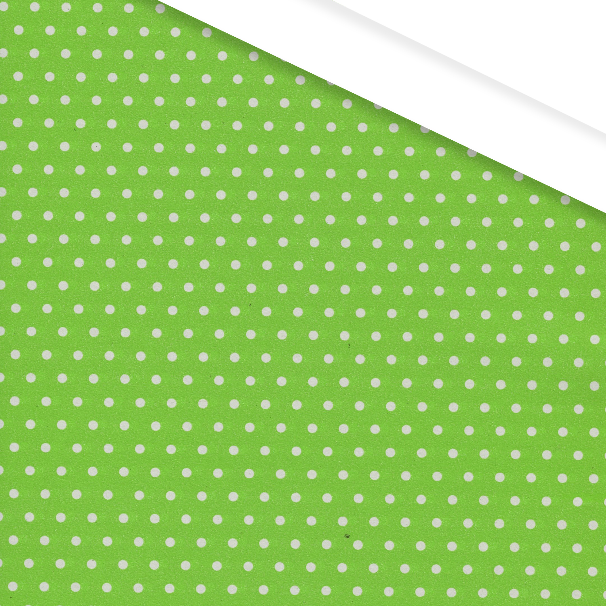 Picture of Rol kadopapier 50 cm 100 mtr groen met witte stippen