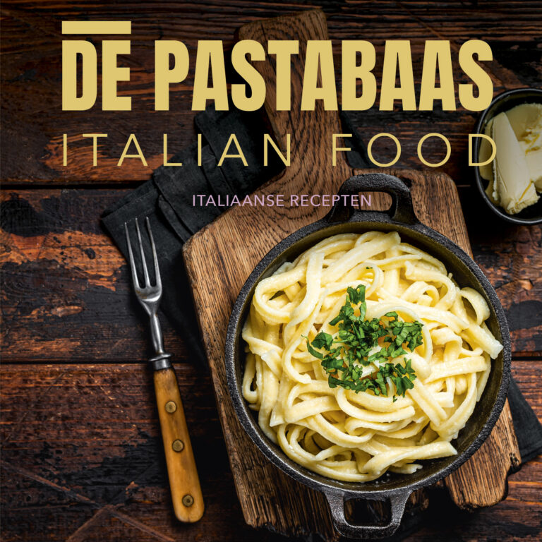 Afbeelding van Boekje 15x15 cm 32 blz De pastabaas Italiaanse recepten (ucl)