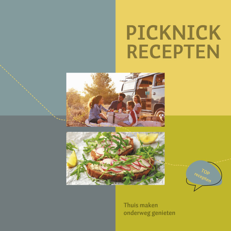 Afbeelding van Boekje 15x15 cm 32 blz Picknick recepten (ucl)