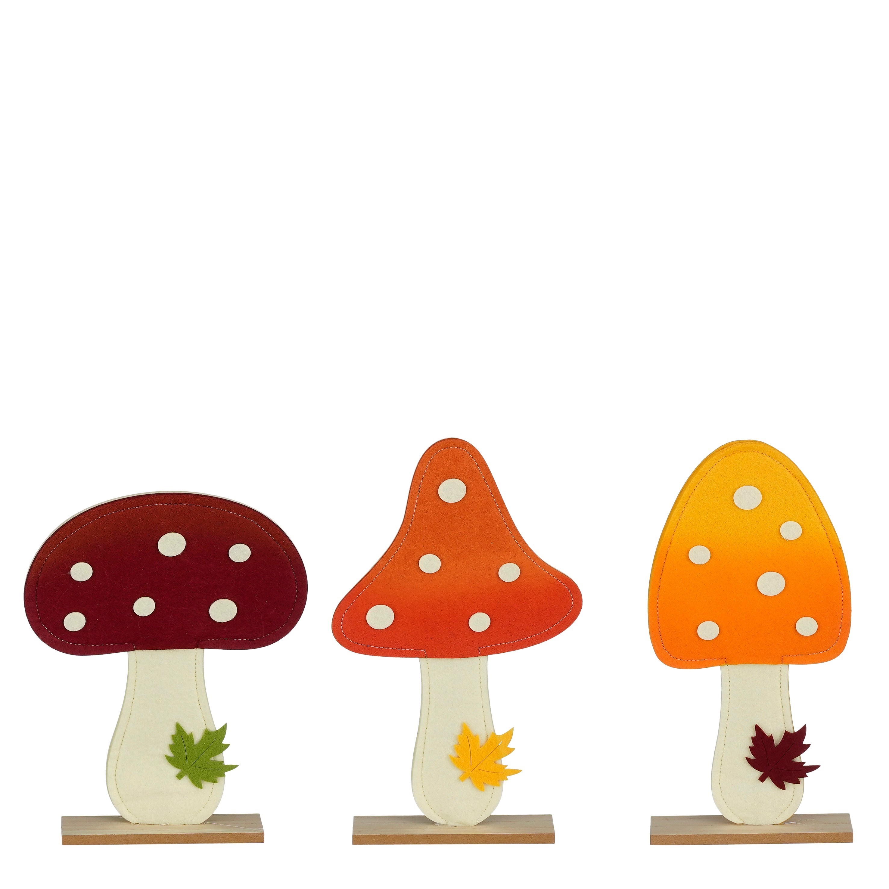 Picture of Decoratie paddenstoel 21x5x27 cm assorti kleuren
