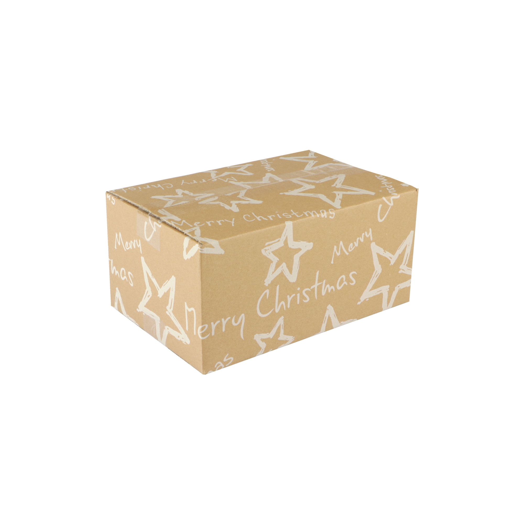 Picture of Kerstdoos A140 Stars white 31x20x14 cm (ucl)