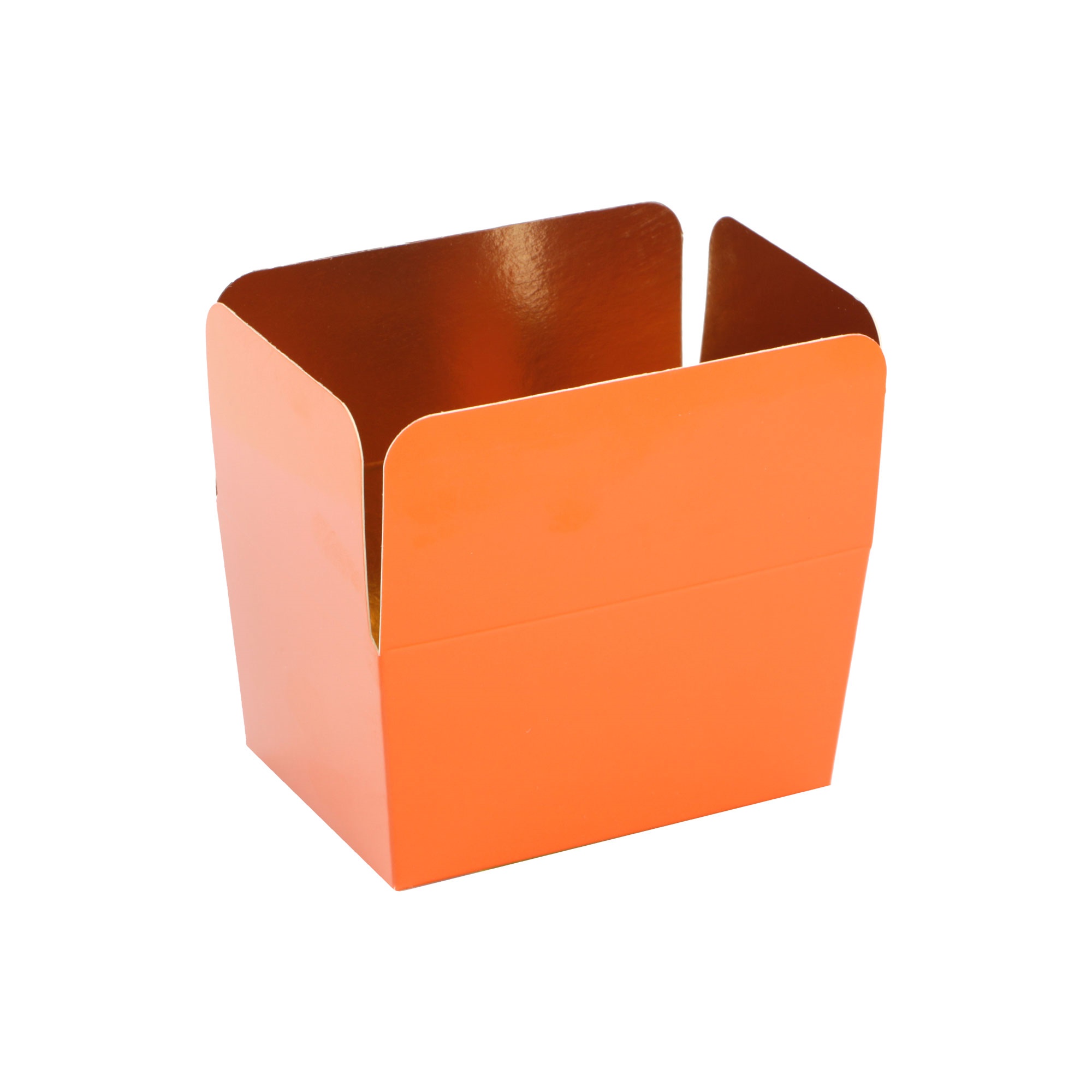 Afbeelding van Pak à 24 luxe bonbondoos 250 gram brique (oranje)