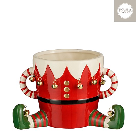 Picture of Keramiek pot Elf rood 29x18x17 cm