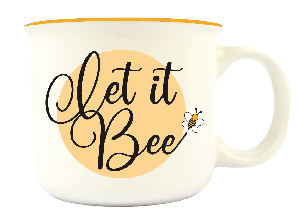 Afbeelding van Mok 350 ml 10,8x9,5 cm Let it Bee (leverbaar ca. half oktober)