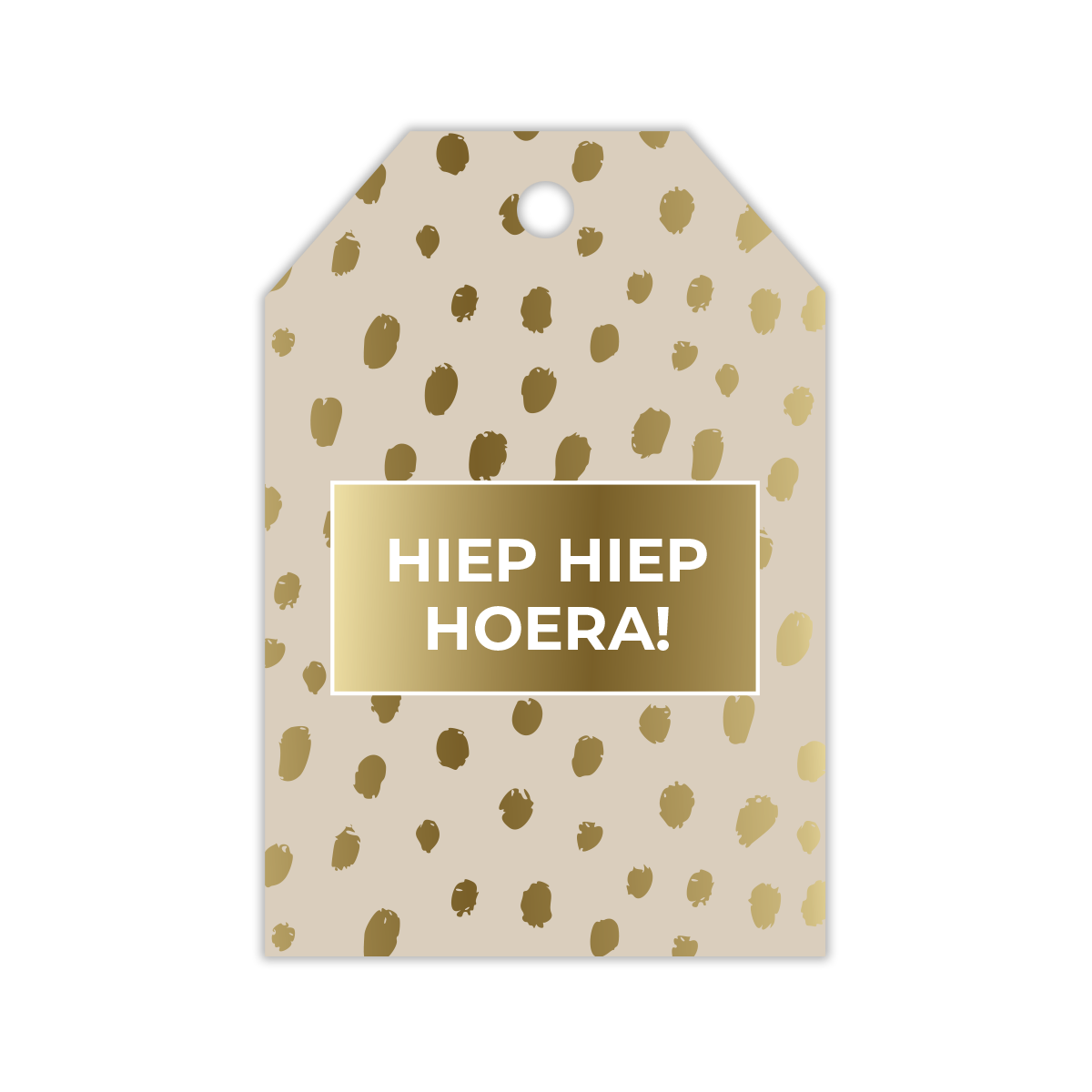 Afbeelding van Pak à 20 kadokaartjes 5,2x7,7 cm Hiep hiep hoera