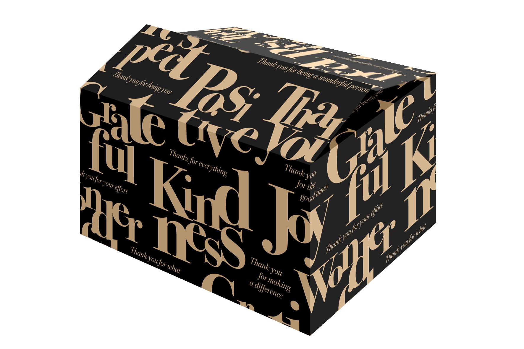 Afbeelding van Kerstdoos G150 Joy Black 49x39x15 cm (uc)