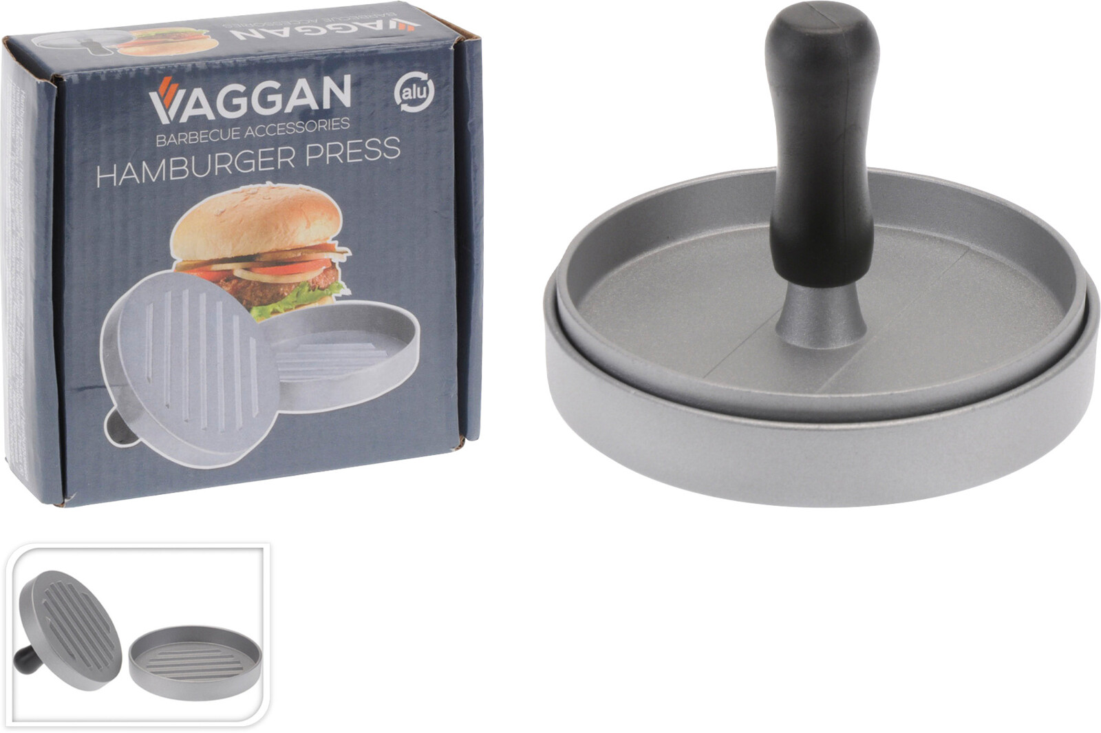 Afbeelding van Hamburger maker aluminium