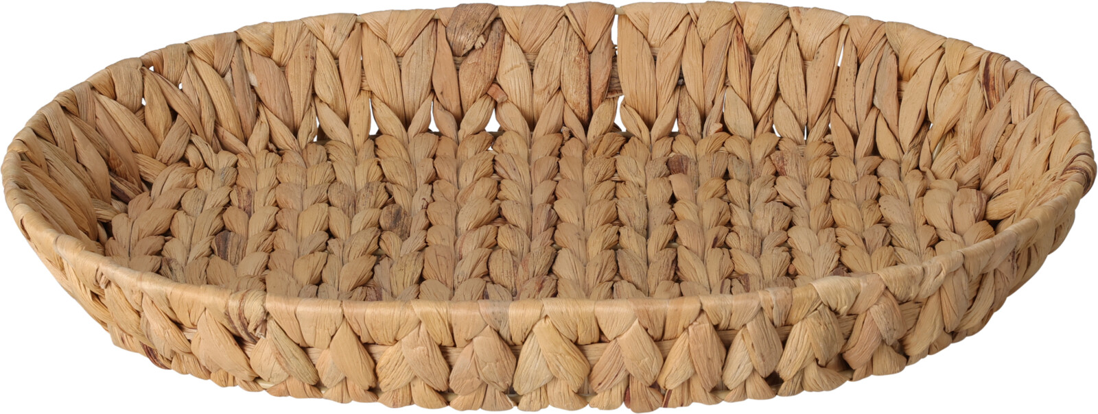Afbeelding van Mand ovaal  40x30x6 cm waterhyacint