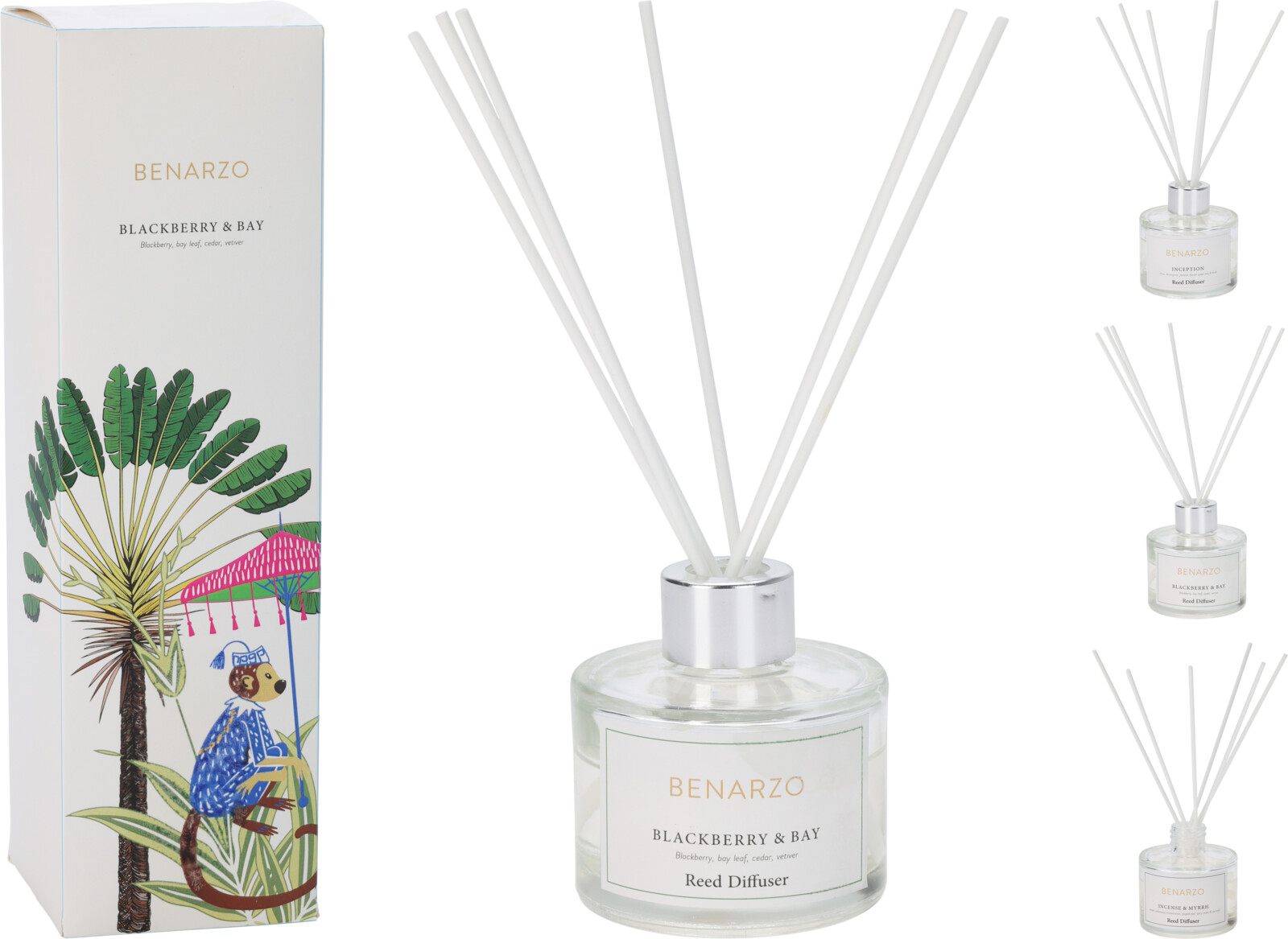 Picture of Diffuser geurset 80 ml 7x22 cm 3 assorti geuren