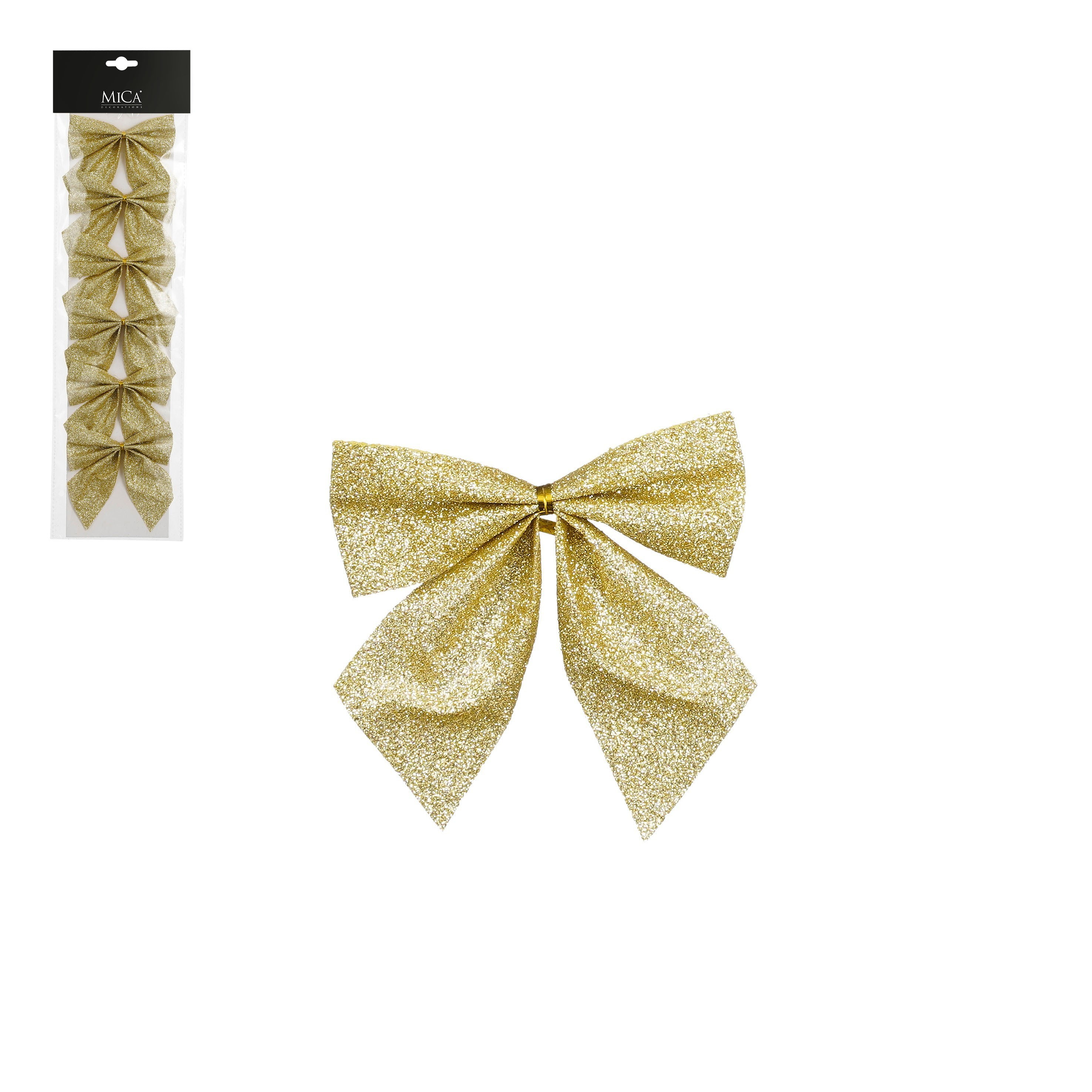 Picture of Pak à 6 strik 12 cm goud