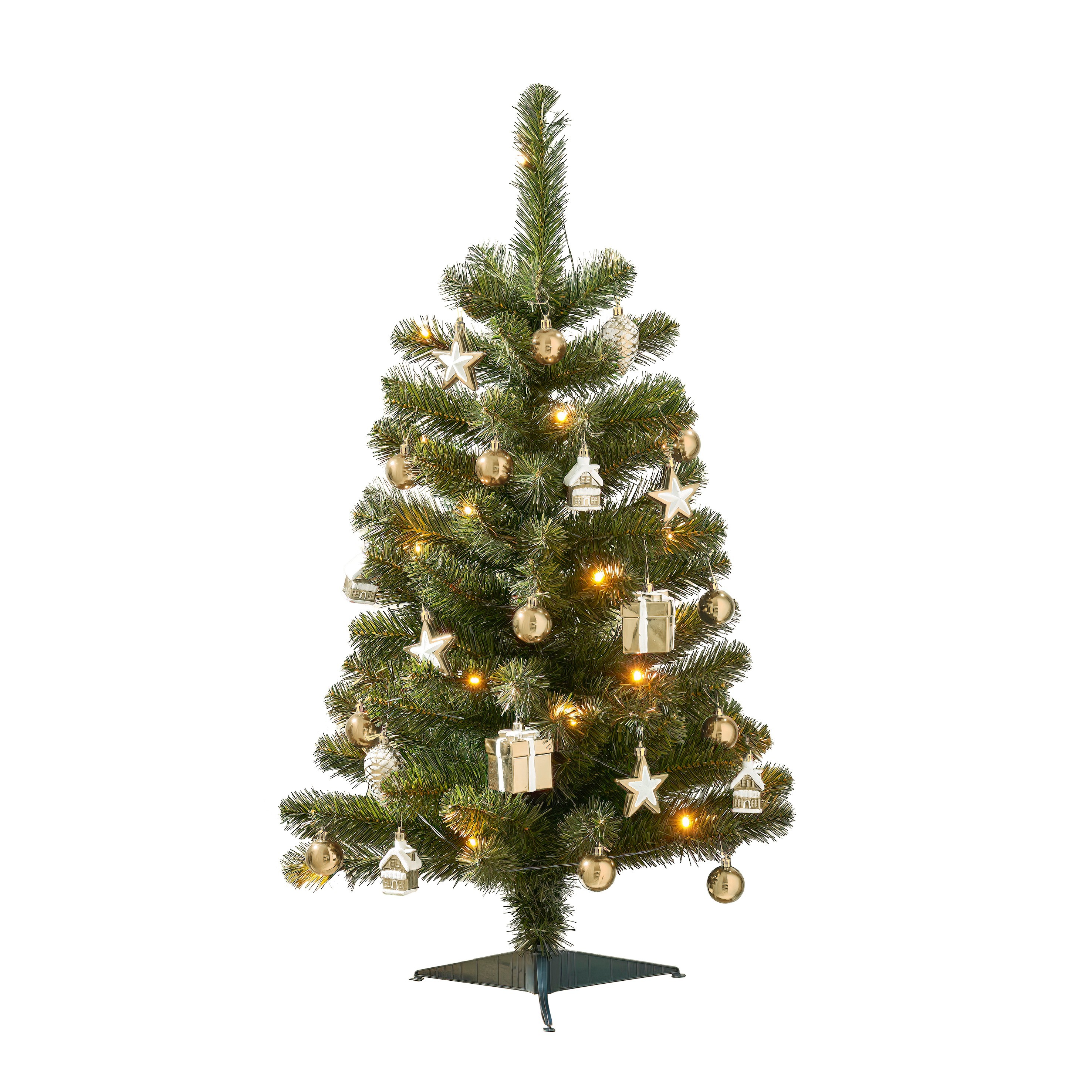 Afbeelding van Kerstboom 50x90 cm met 30 led lampjes en timer