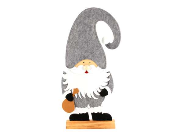 Picture of Gnoom kerstman 62 cm vilt grijs