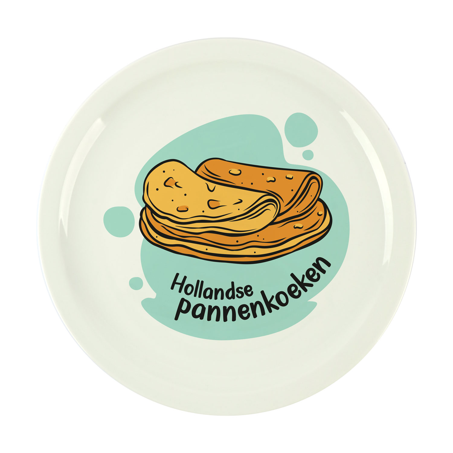 Afbeelding van Keramiek bord 30,5 cm Hollandsche pannenkoeken 