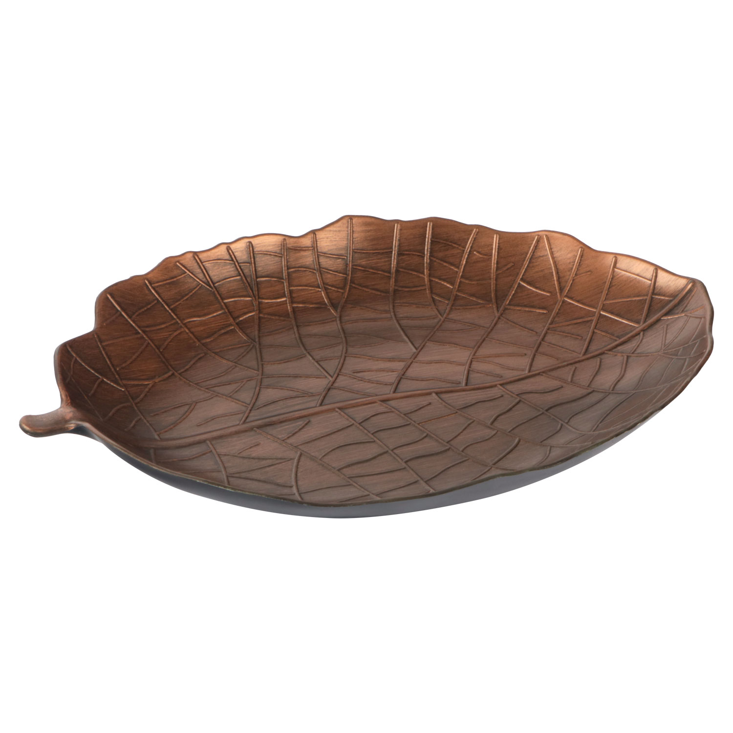 Picture of Decoratiebord blad koper 40x28x4,5 cm