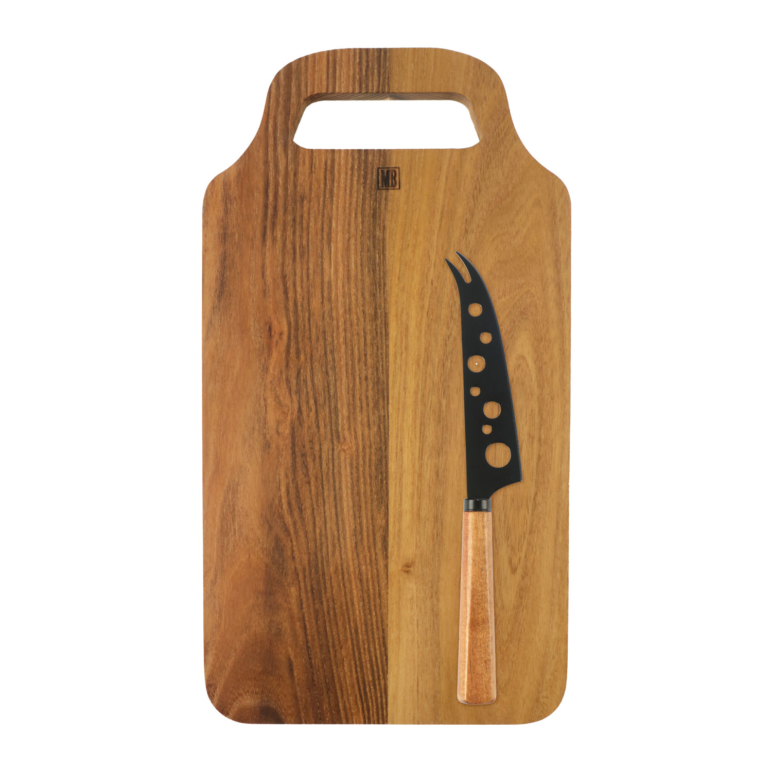 Picture of Acacia kaasplank met greep 19,5x37 cm + kaasmes
