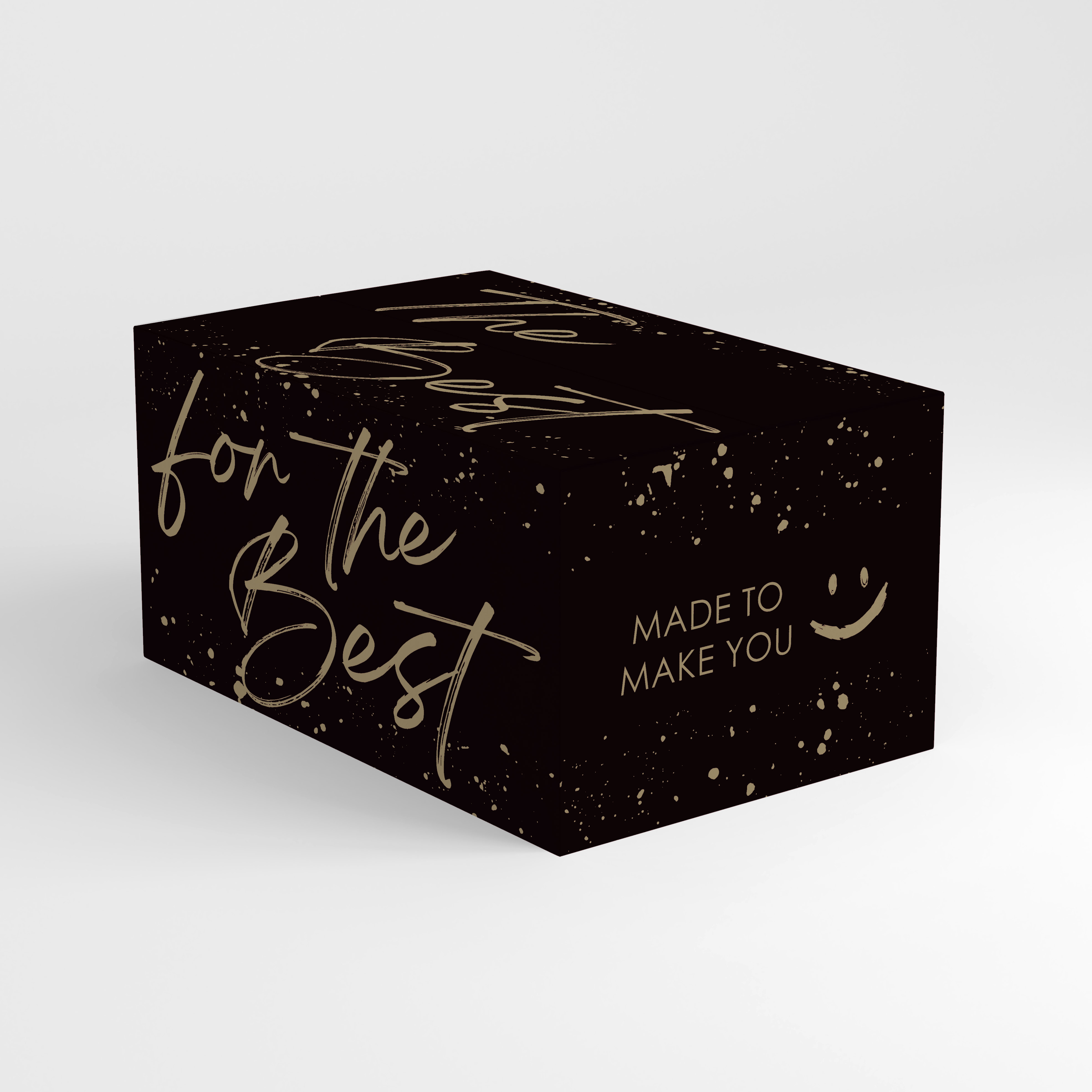 Afbeelding van Pakketdoos A140 The Best 31x20x14 cm kraft zwart