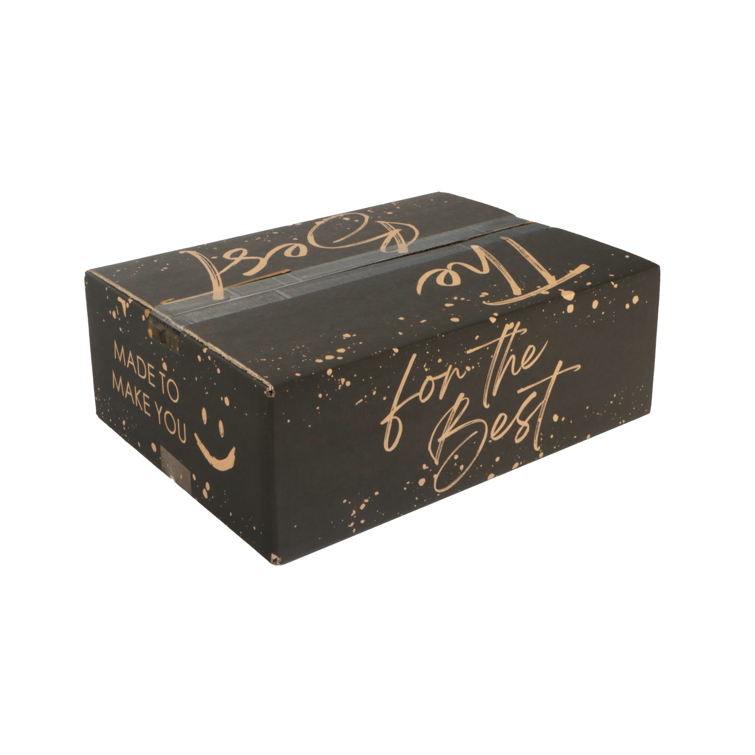 Afbeelding van Pakketdoos C130 The Best 39x29x13 cm kraft zwart