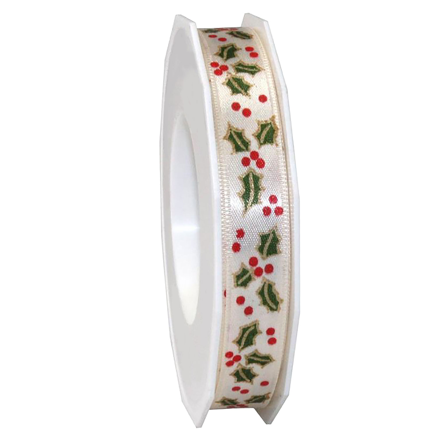Picture of Rol satijnlint 15 mm 20 mtr kersttak créme